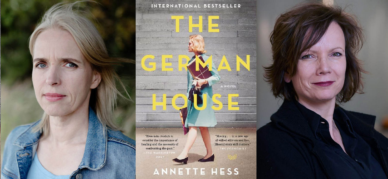Deutsches Haus Autorin Annette Hess (links) und Gaumont Geschäftsführerin Sabine de Mardt
